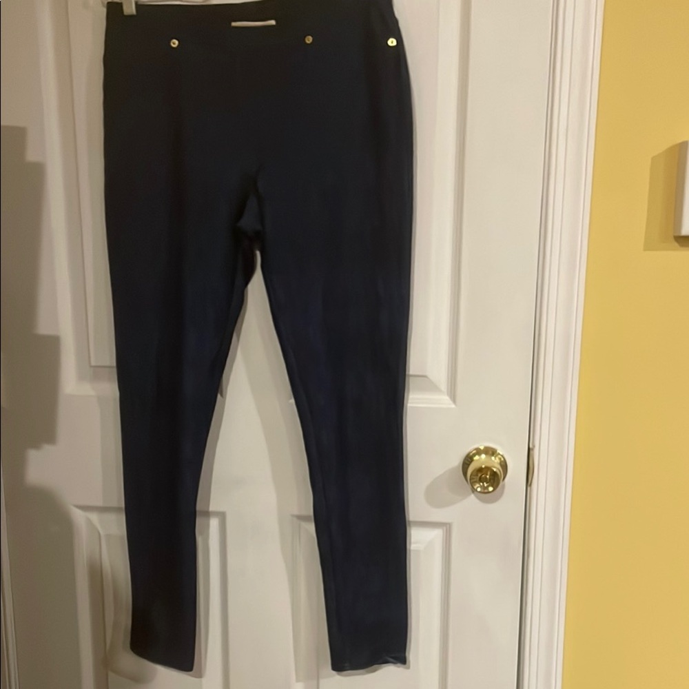 Michael Kors Blue Skinny Pants Sleek Design Stretch Jeggings